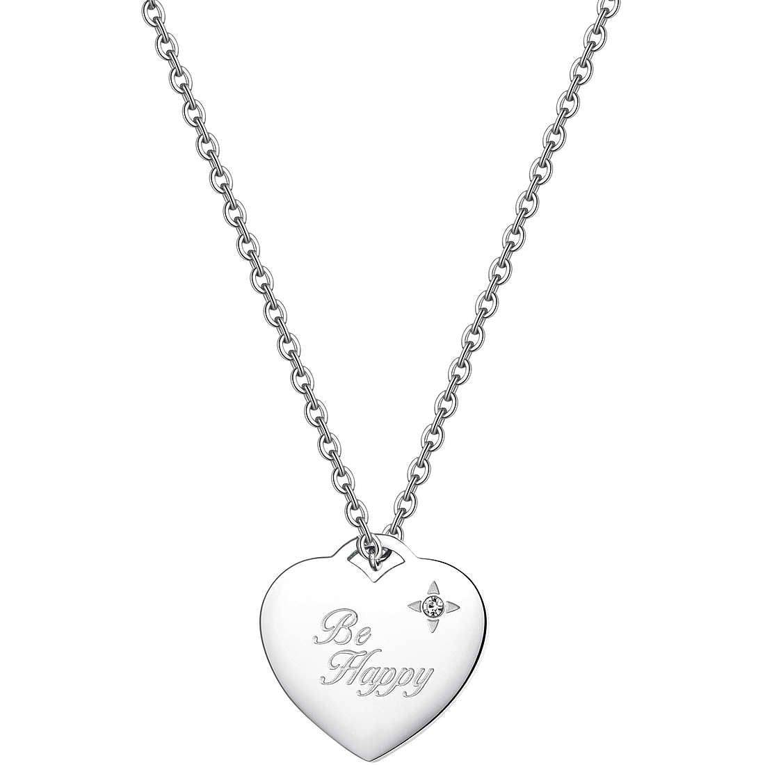 Collana Con Cuore Da Donna In Acciaio Di Sagapò Be SBM05