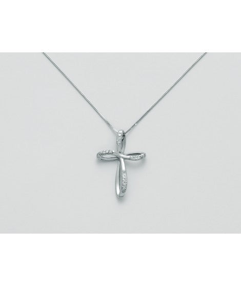 Collana Croce Oro Diamanti Yukiko CLD4231Y