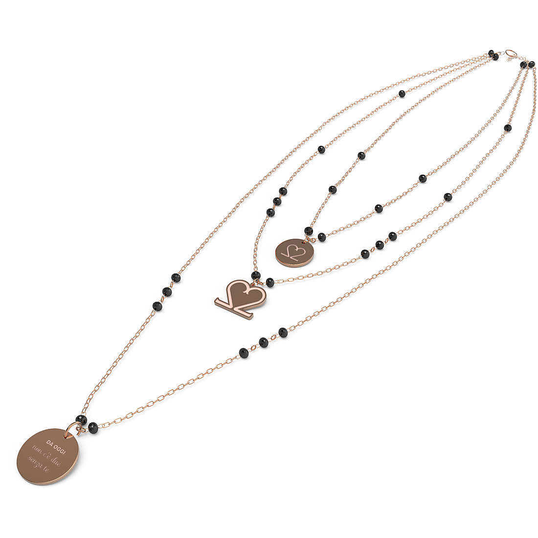 Damen-Halskette Schmuck 10 Buoni Propositi Kristall n9824ro/n