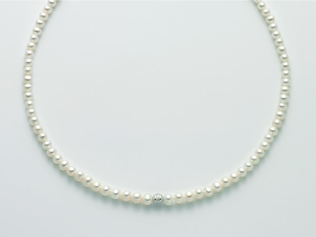 Collana Donna Perle Yukiko In Oro Bianco PCL5923YX