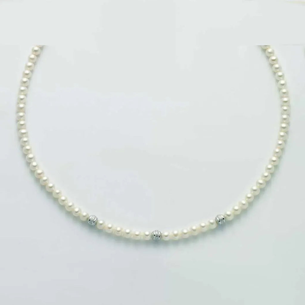 Collana Donna Perle Yukiko In Oro Bianco PCL5929YX
