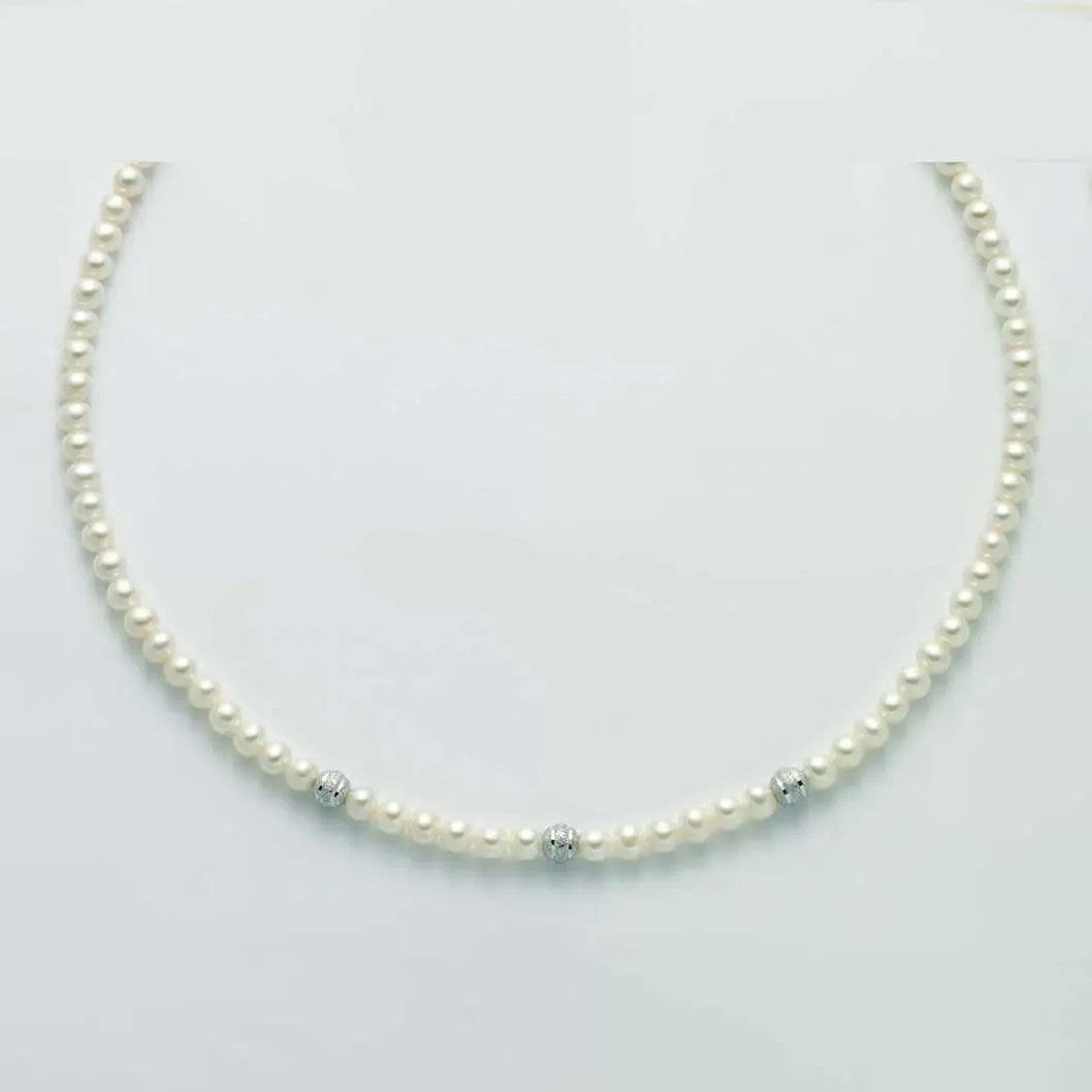 Collana Donna Perle Yukiko In Oro Bianco PCL5929YX
