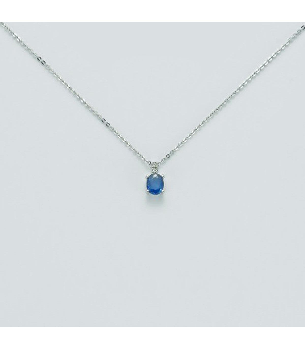 Collana Donna Yukiko 9Kt Zaffiro 0,43 Ct E Diamanti 0,01 Ct cld3705yvx