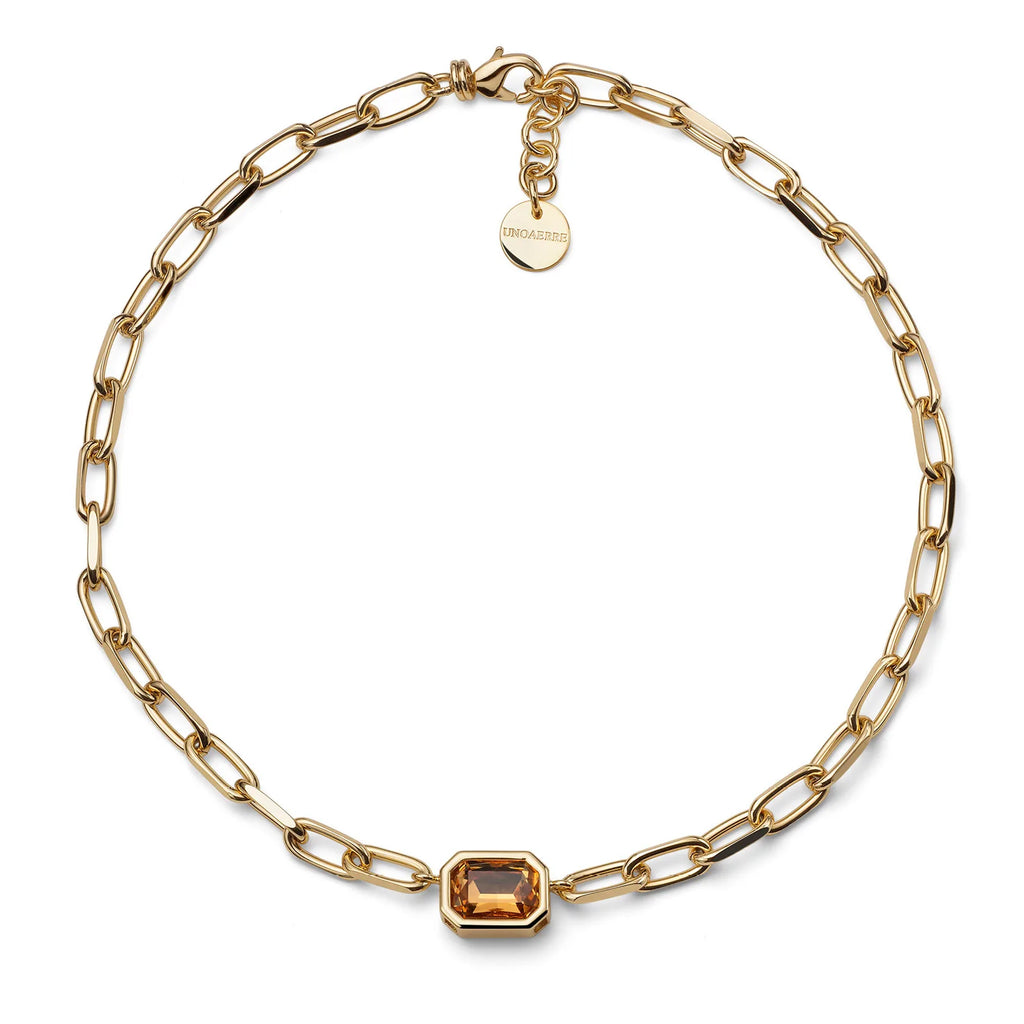 Collana Joya con cristalli gialli unoaerre 2831