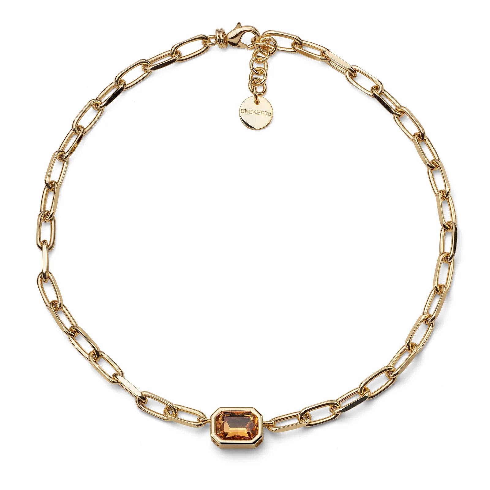 Collana Joya con cristalli gialli unoaerre 2831