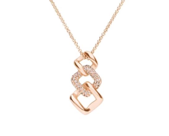 Collana Lady Phantasya Acciaio Rosato e Cristalli 1670597