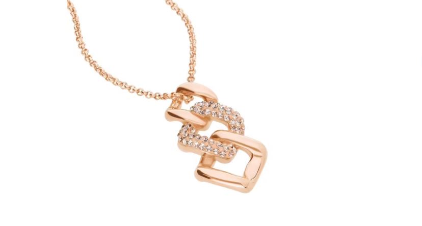 Collana Lady Phantasya Acciaio Rosato e Cristalli 1670597