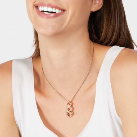 Collana Lady Phantasya Acciaio Rosato e Cristalli 1670597