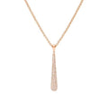 Collana Lady Phantasya Acciaio Rosato e Cristalli