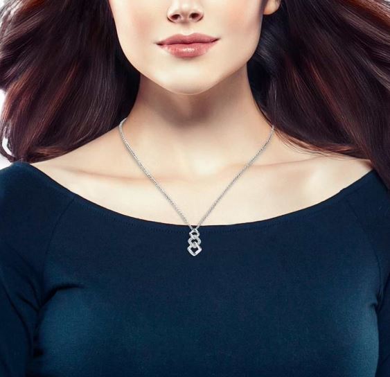 Collana Lady Phantasya Acciaio e Cristalli 1670594