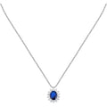 Collana Morellato donna argento con pendente blu