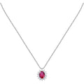 Collana Morellato donna argento con pendente rosso