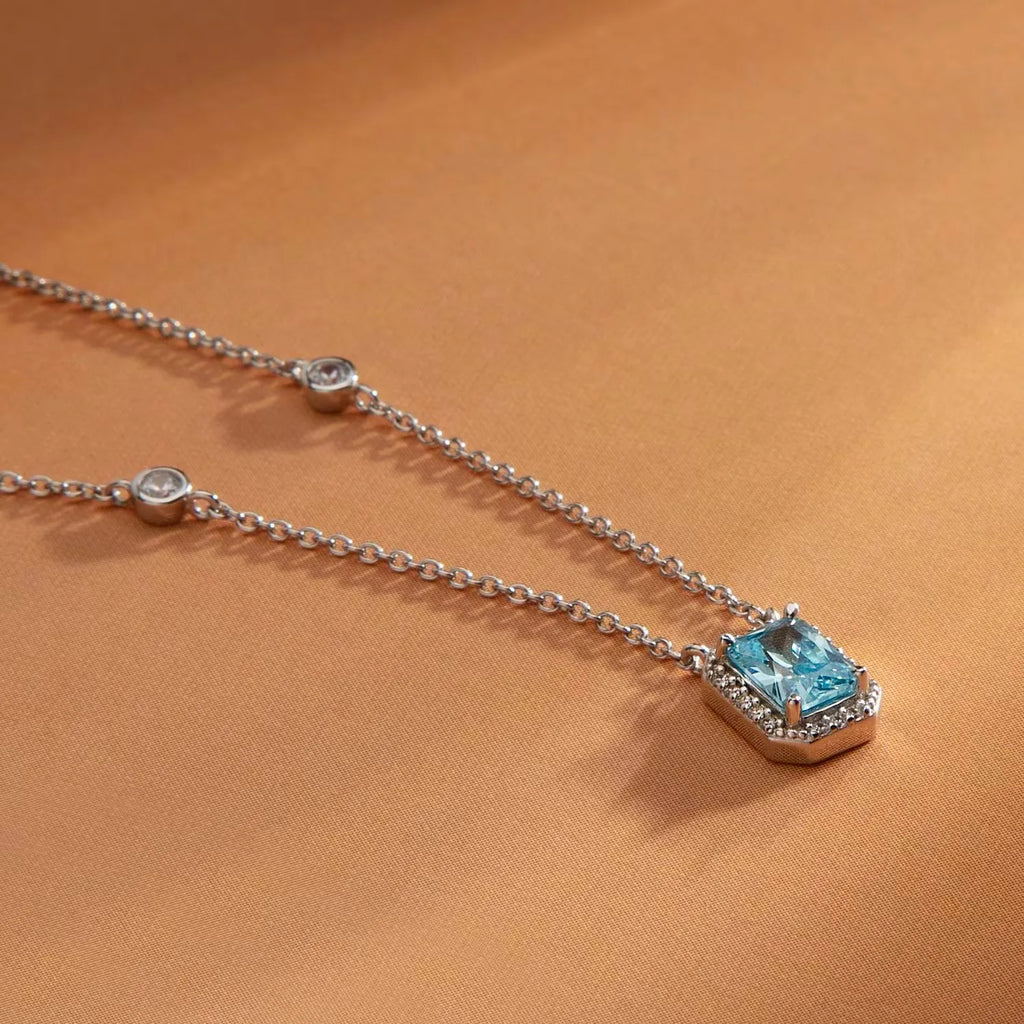 Collana Morellato in argento con pendente azzurro SAIW315