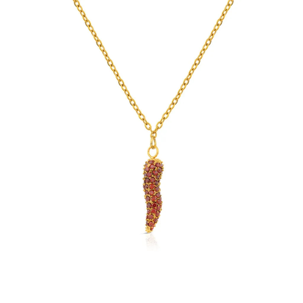 Collana Ops donna con ciondolo cornetto portafortuna OPSCL-1018