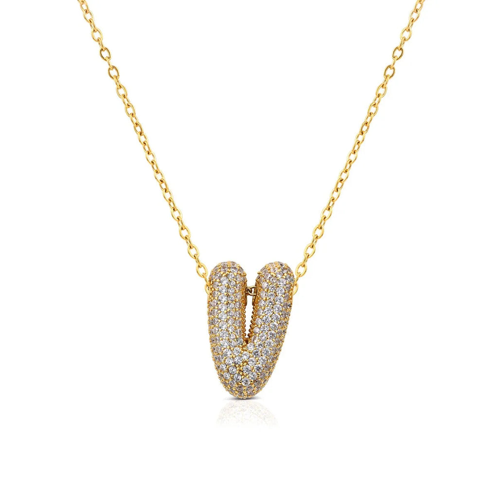 Collana Ops donna con ciondolo lettera V OPSCL-1035