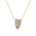 Collana Ops donna con ciondolo lettera V OPSCL-1035