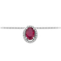 Collana Pendente donna marca DonnaOro Rubino e diamanti DHPR9853.007