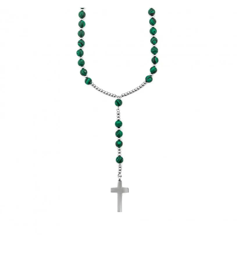 Collana Rosario Uomo in Acciaio - 4ucl7496