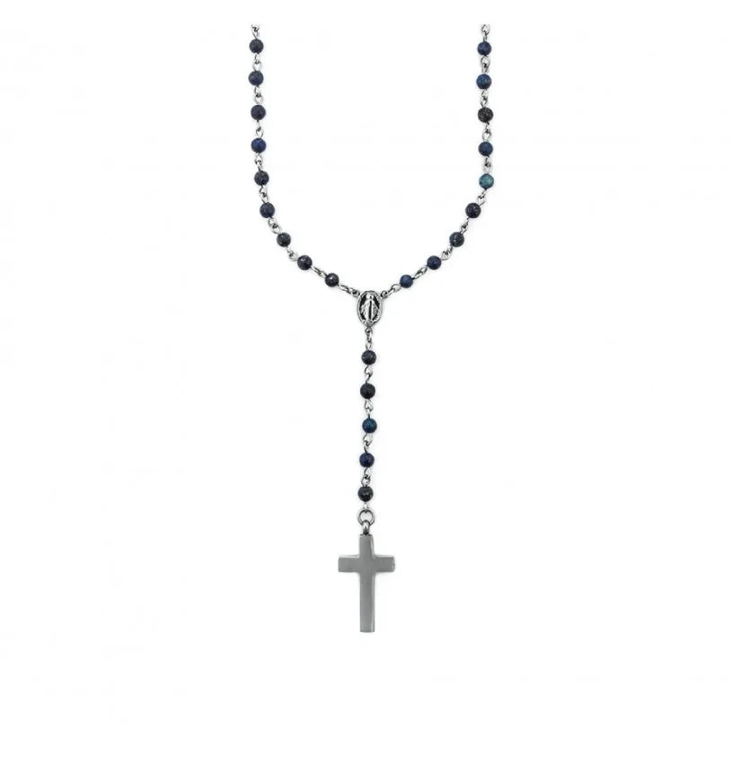 Collana Rosario Uomo in Acciaio 4ucl7498