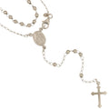 Collana Rosario in argento 60 cm unisex