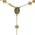 Collana Rosario in argento dorato 66 cm Unisex