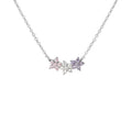 Collana Stroili donna in argento con fiori zirconati colorati