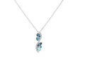 Collana Stroili donna in metallo rodiato con pietre azzurre e strass 1668620