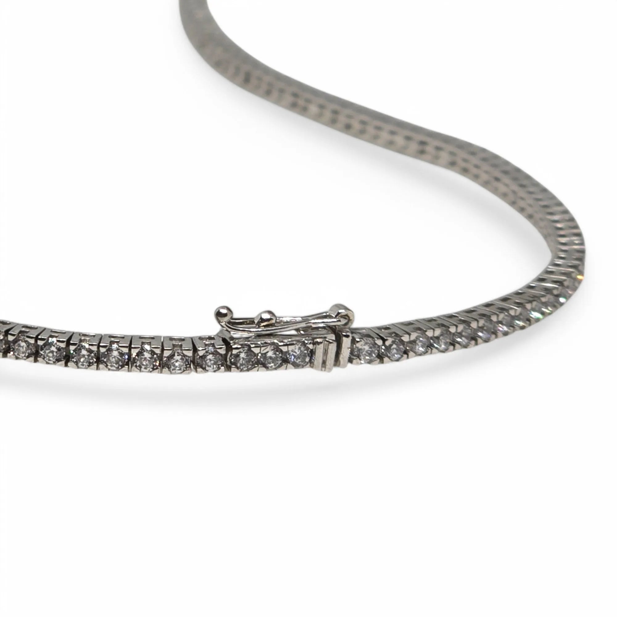 Collana Tennis da Donna in Oro 18kt con Zirconi – Girocollo Elegante