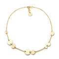 Collana Unoaerre donna a catenella con cerchi in bronzo giallo 2583