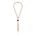 Collana Unoaerre donna con pietra nera e frange 2195