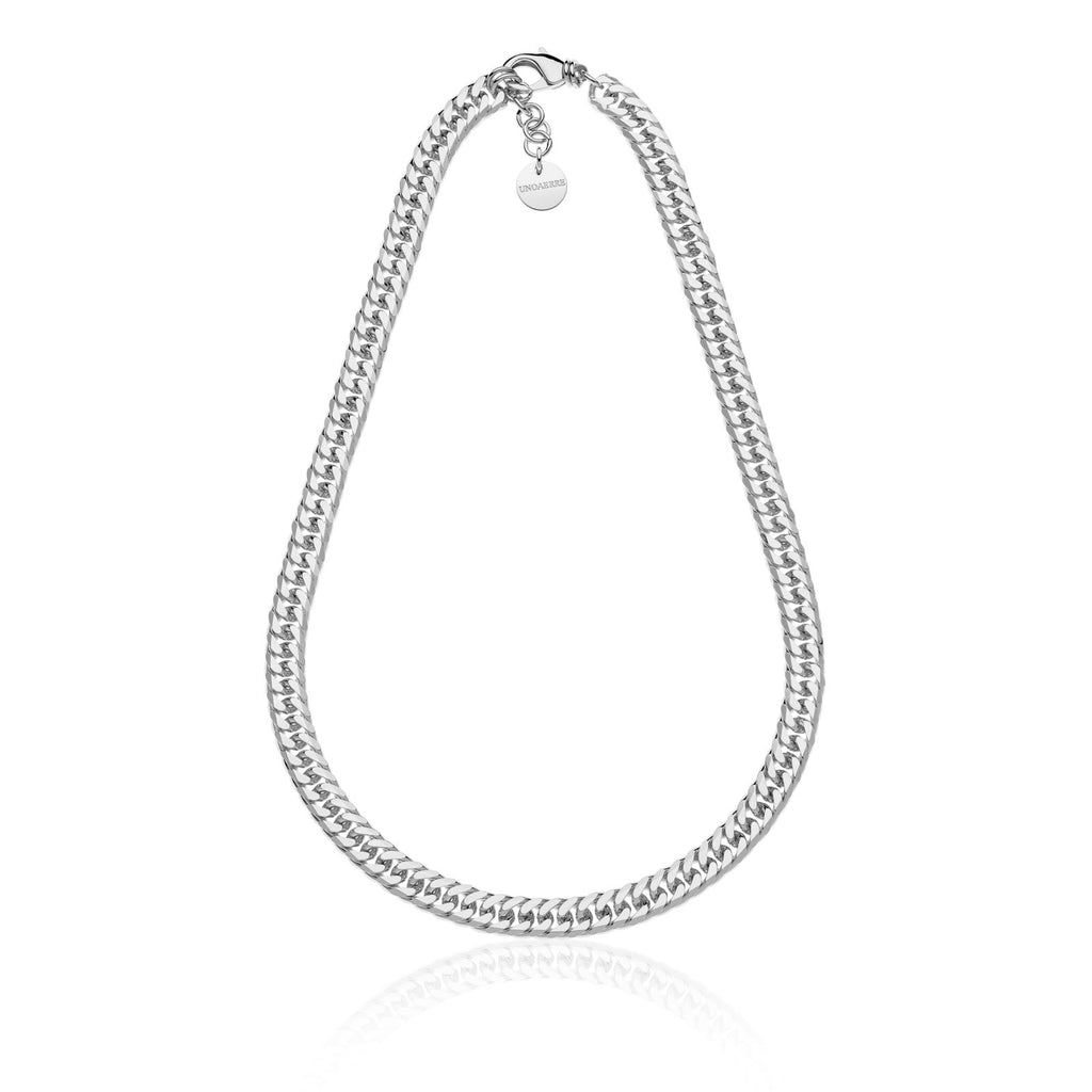 Collana Unoaerre donna grumetta doppia argentata 2373