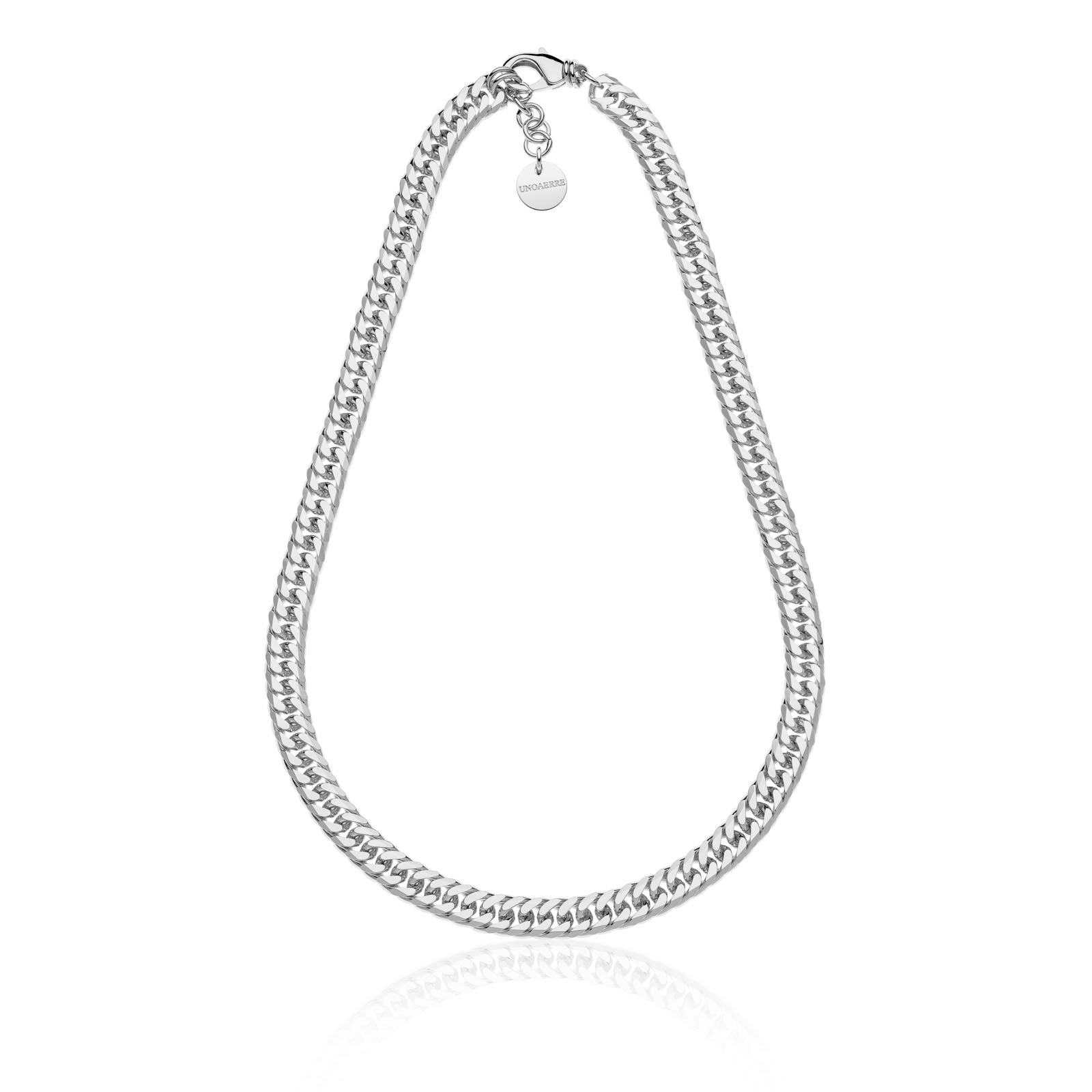 Collana Unoaerre donna grumetta doppia argentata 2373