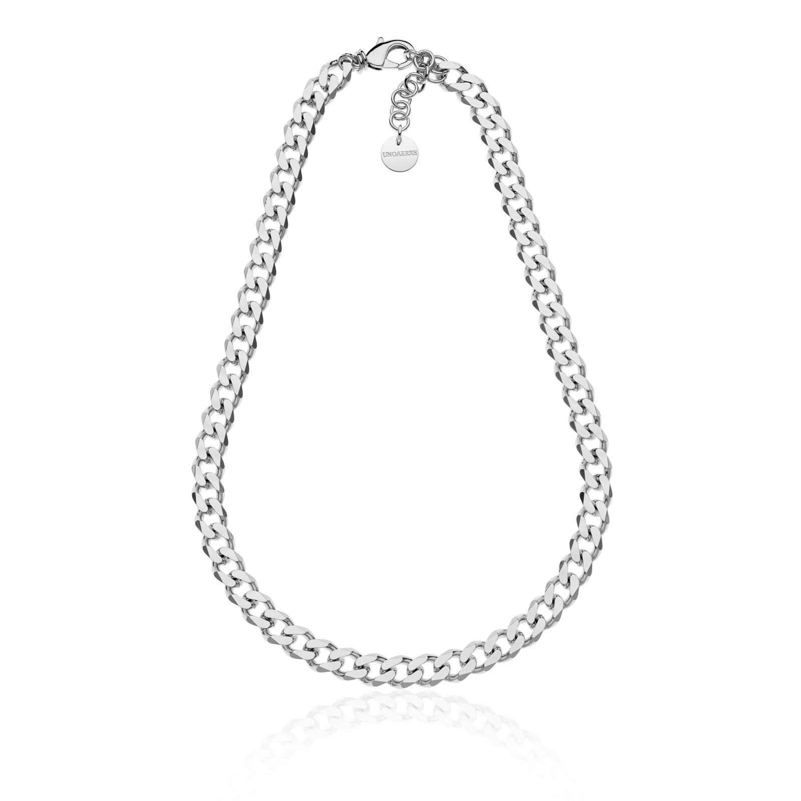 Collana Unoaerre donna  in catena grumetta argentata 2369