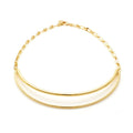 Collana Unoaerre donna rigida in bronzo dorato line 2634