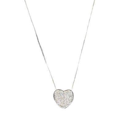 Collier vénitien avec cœur en diamants