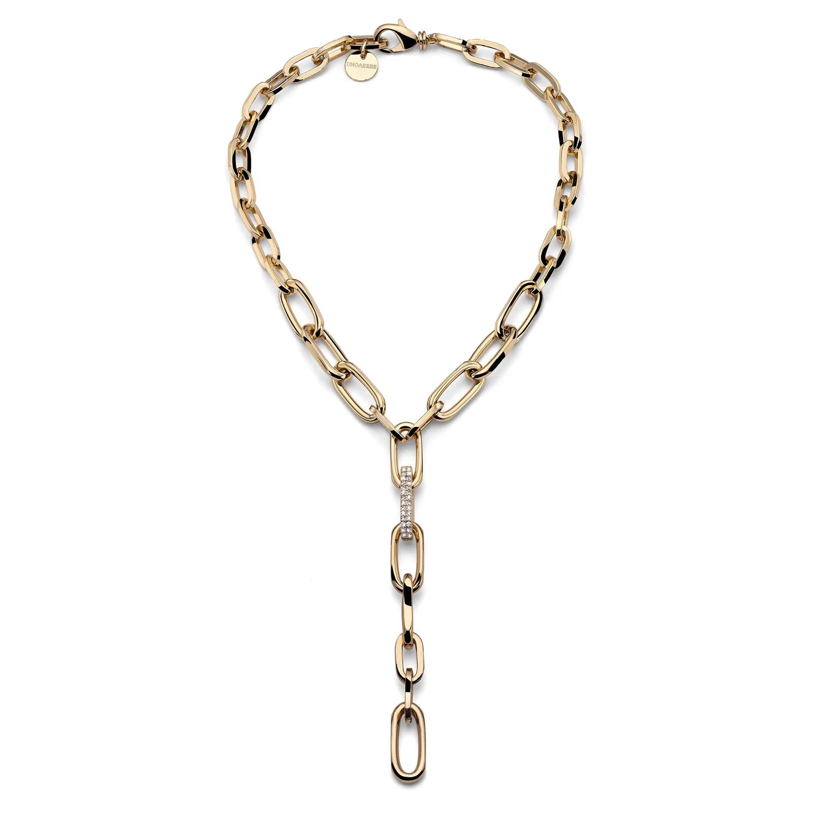Y-Kette mit Zirkonia-Gliedern Unoaerre 2779