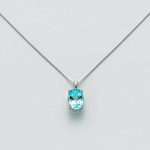 Collana Yukiko Con Gemme In Oro Bianco CLD4069YX