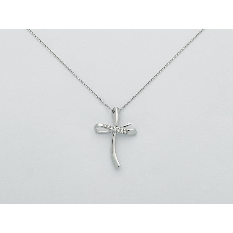 Collana Yukiko croce oro e diamanti cld4256y