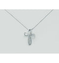Collana Yukiko croce pendente con diamanti cld2259y