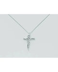 Collana Yukiko croce pendente con diamanti cld3137y