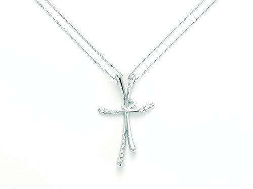 Yukiko Halskette Kreuzanhänger mit Diamanten cld3803y
