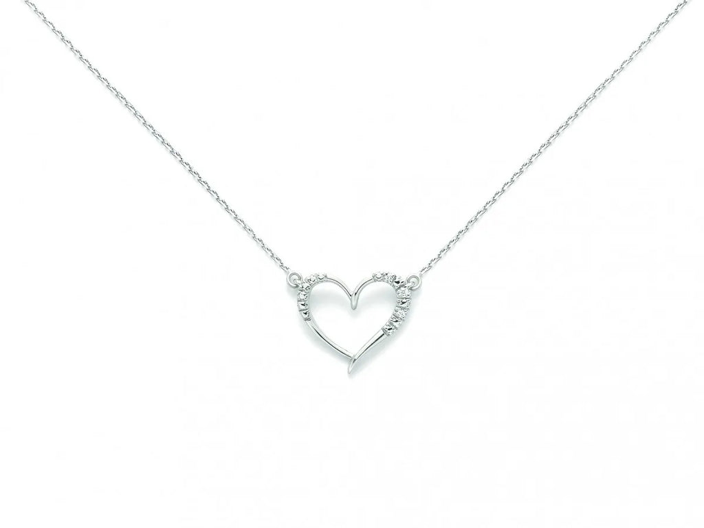 Collana Yukiko pendente cuore in oro e diamanti cld4257yx