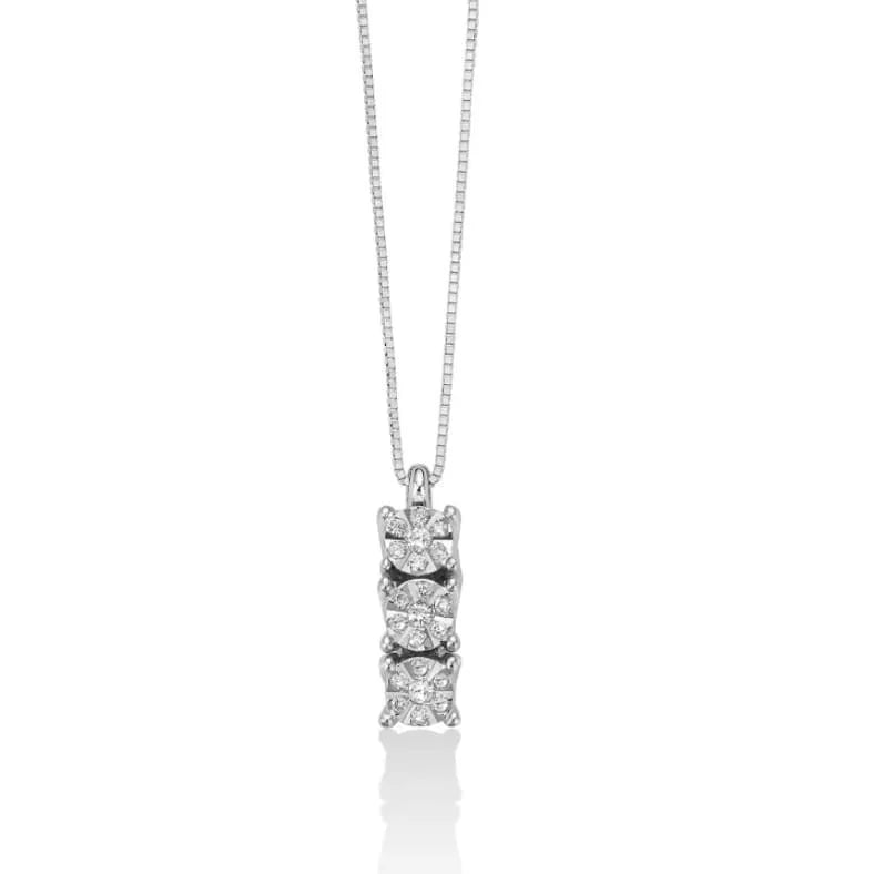 Collana Yukiko trilogy donna con diamanti CLD4208y