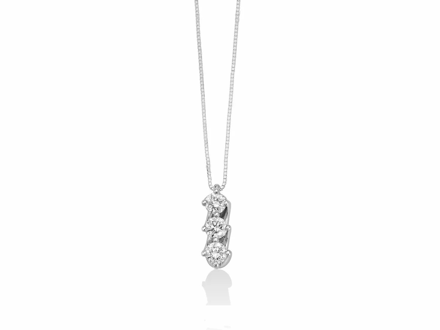 Collana Yukiko trilogy oro e diamanti CLD4144-048G7