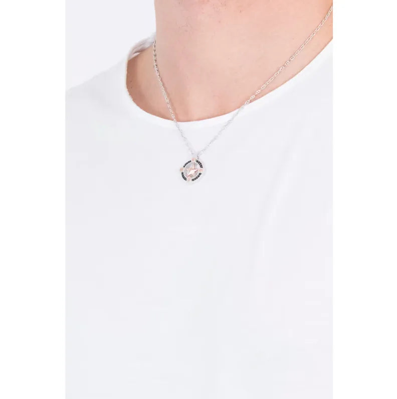 Collana da uomo in argento 925 con stella polare Comete ugl 657
