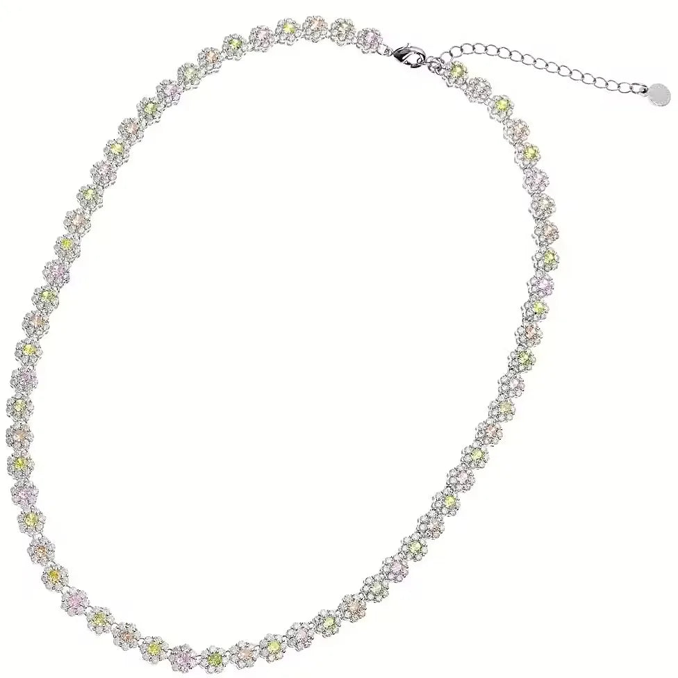 Collana argento 925 gioiello donna zirconi Ottaviani