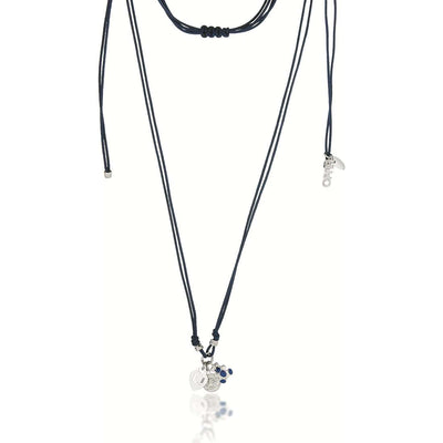 Collana argento bambina gioielli Liujo con orsetto blu blj073