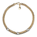 Collana bicolore grumetta e zirconi Unoaerre donna 2806