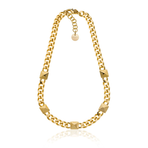 Collana catena grumetta dorata Unoaerre donna 2126