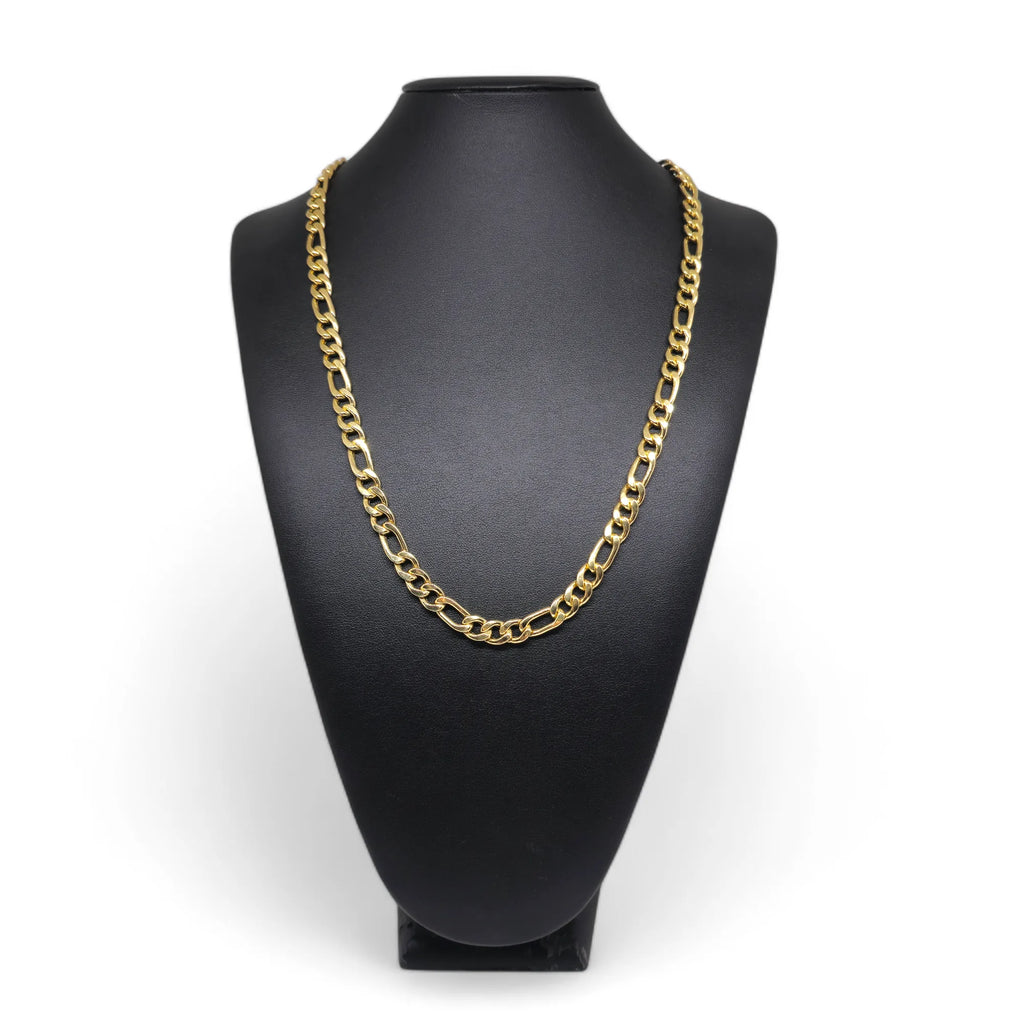 Klassische Halskette aus gemischter 18 Karat Goldkette, Unisex